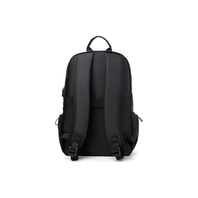 Victorian Traveler Durable Fabric Backpack Regular Unisex Black-4
