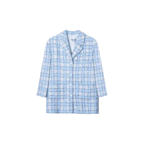 CHANEL Jackets Women's Blue