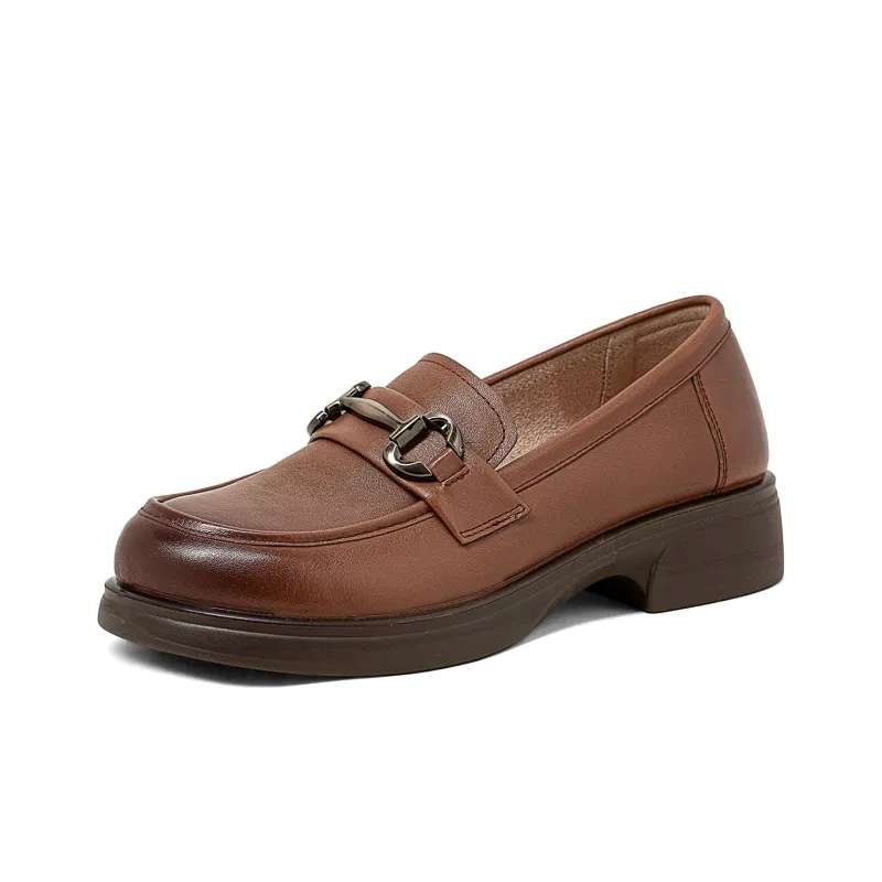 COMELY Loafers Women's Black/Light Brown/Ecru-5