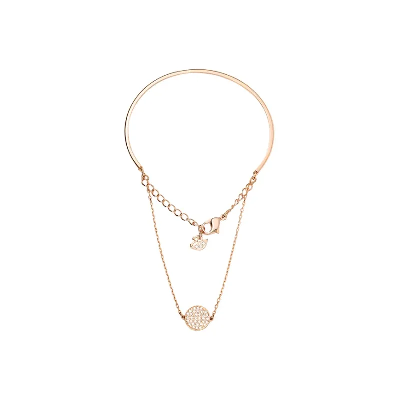 Swarovski Crystal Bangles Women's Rose Gold Tone Plated-1