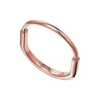 TIFFANY & CO. Lock Bangles Women's Rose Gold