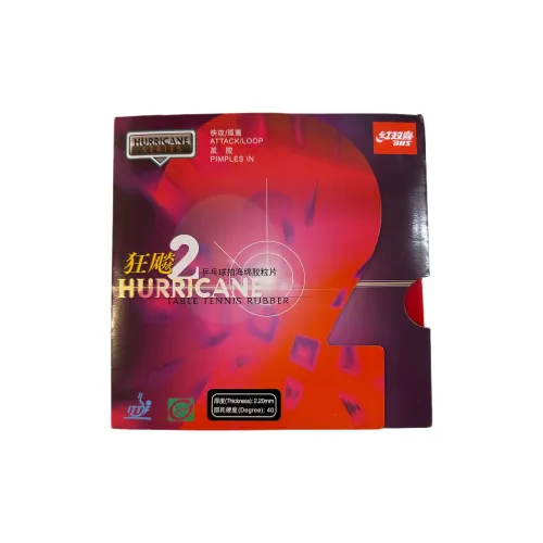 DHS Table Tennis Rubber Unisex Red
