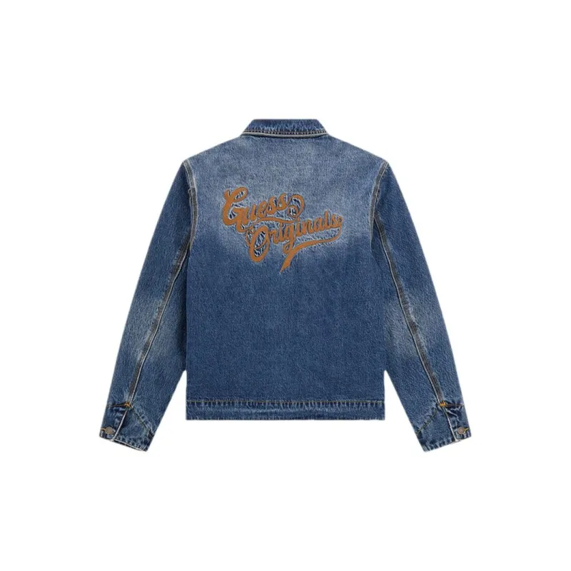 GUESS Denim Jacket Men's Dark Blue-1