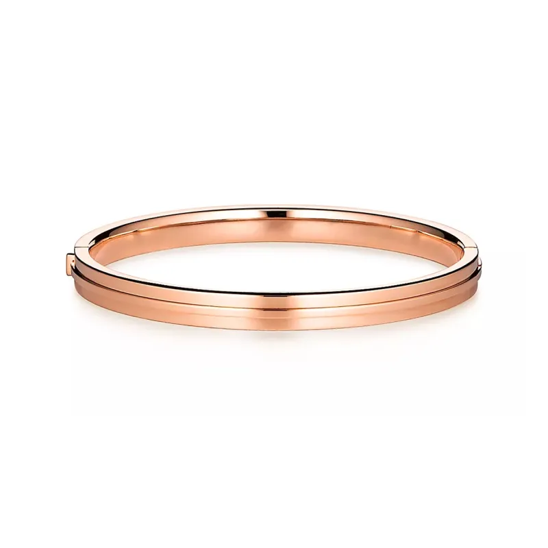 TIFFANY & CO. T Bangles Women's Rose Gold-2