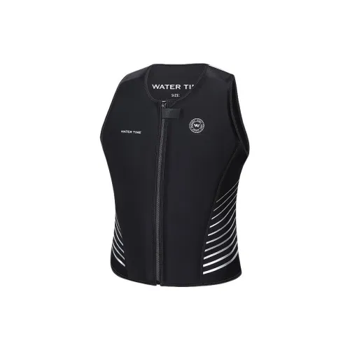 Watertime Surfing And Snorkeling Life Jacket With Buoyancy Unisex Black