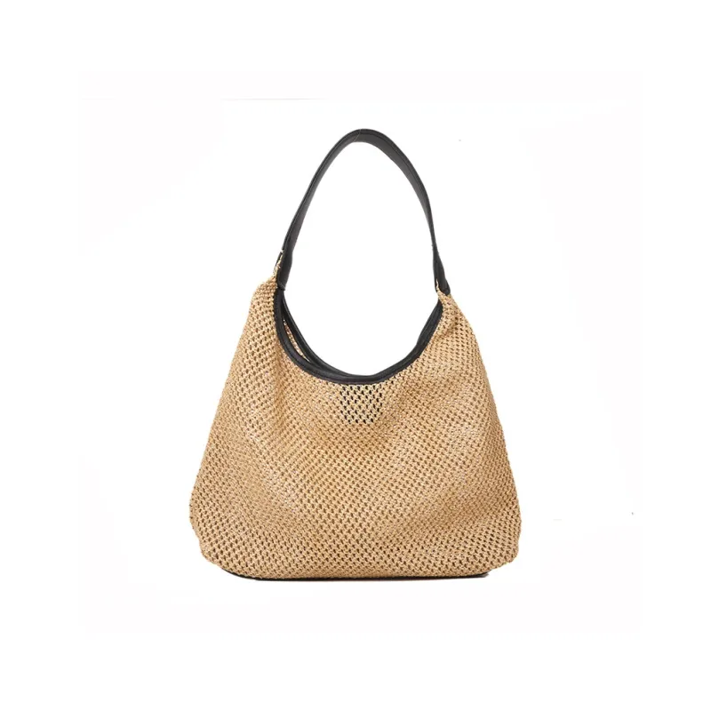 Barang Bear Straw Handbag Shoulder Bag Regular Unisex Multicolor-6