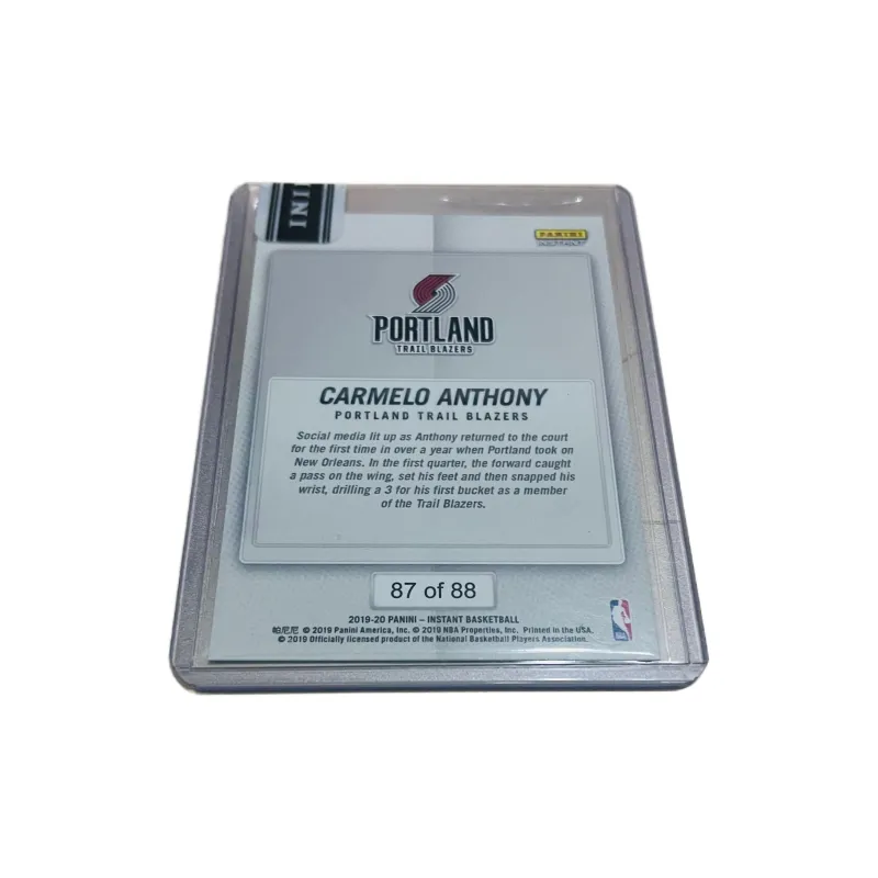 PANINI Carmelo Anthony Star Card Pass Through Sports Cards 1 Pc-1
