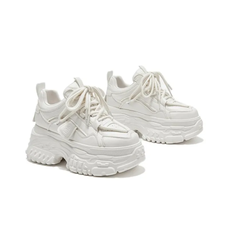 SENSE 1991 Low-Top Chunky Sneakers Women's White-5