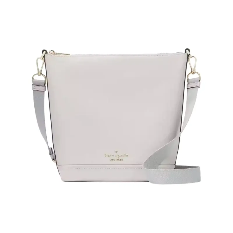 Kate Spade Chelsea Recycled Nylon Shoulder Bag Crossbody Bag Women's Platinum Gray-0