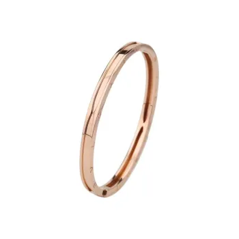 BVLGARI B.Zero1 Series 18K Rose Gold Bangles Women's