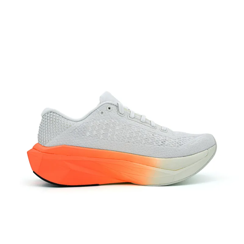 Miob&cyio Cushioning Breathable Rebound Low-Top Running Shoes Unisex White Orange-2