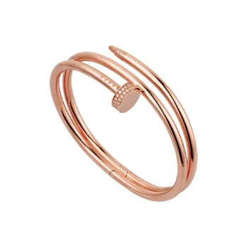 CARTIER Juste Un Clou Series 18K Rose Gold Bangles Unisex