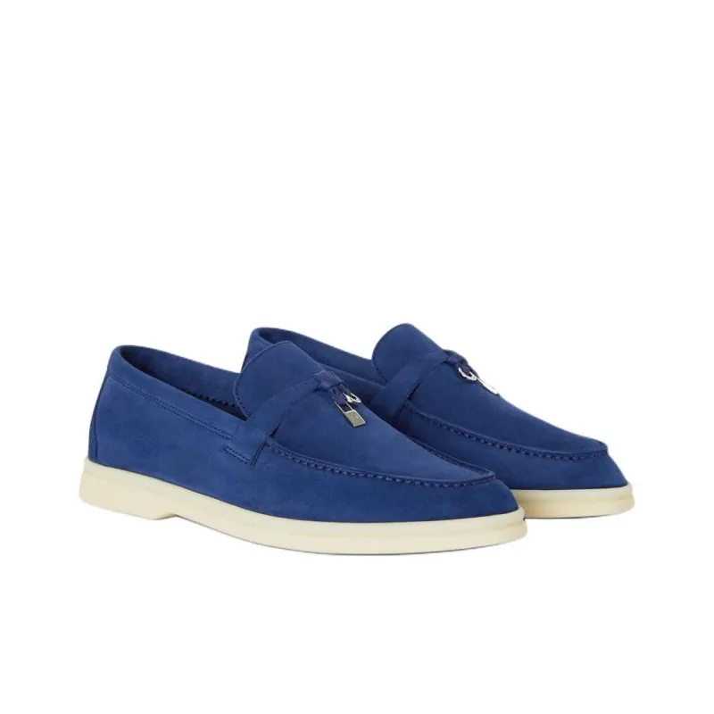 Loro Piana Loafers Women's Blue-3