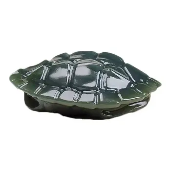 Lingxiang Yurun Hetian Jade Handlebar Piece Unisex Green Jade