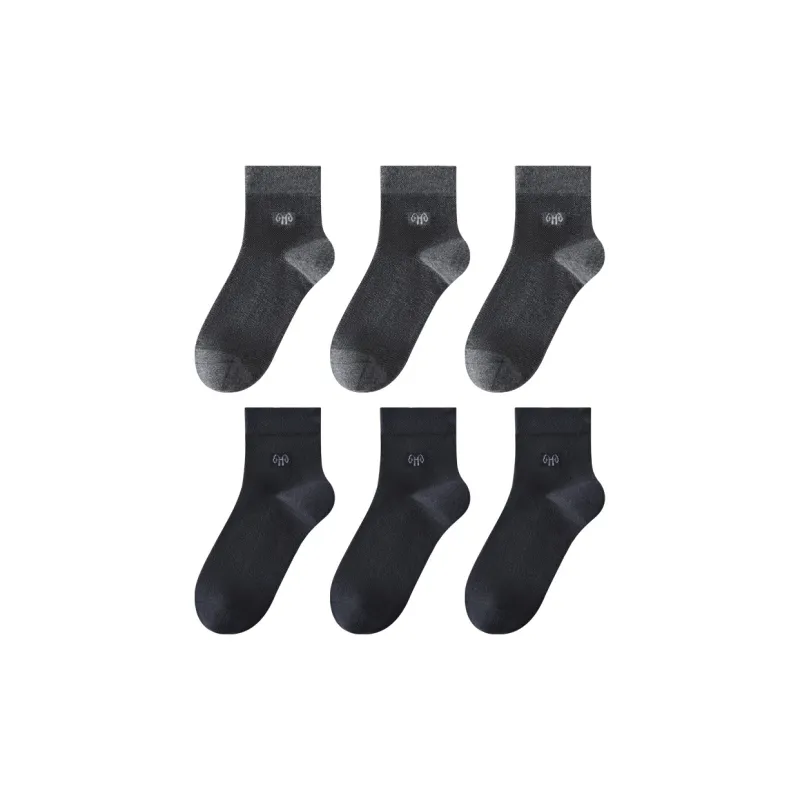 H YXIANG Mid Calf Socks Men's 6 Pack-2