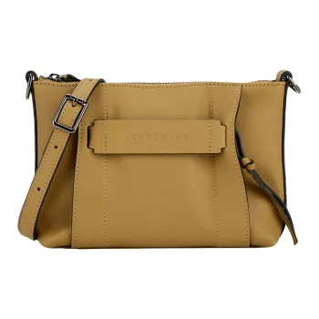 LONGCHAMP 3D Leather Tote Bag Shopping Bag Shoulder Bag Crossbody Bag Small Size Women's Brown