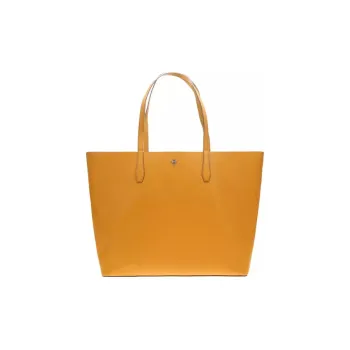 TORY BURCH Blake Cow Leather Tote Bag, Shopping Bag, Handbag, Shoulder Bag Women's Orange Yellow