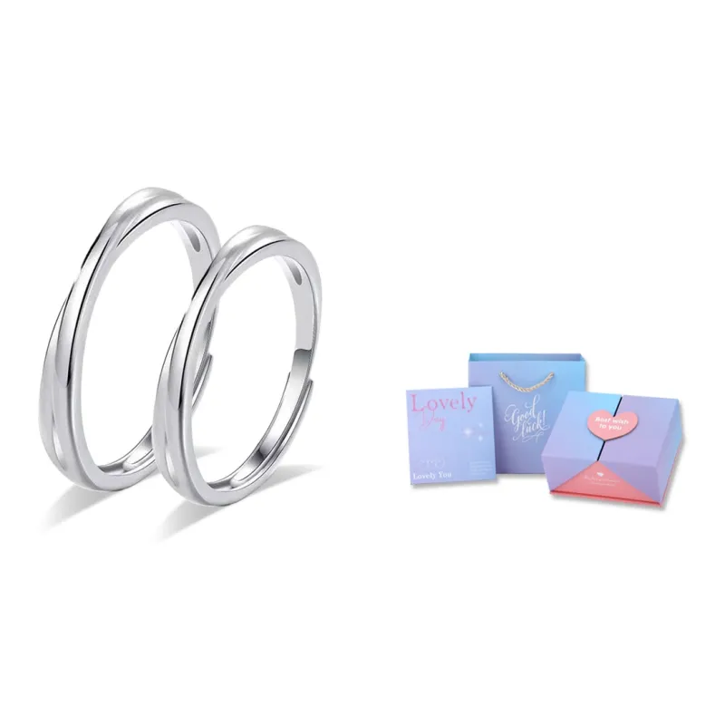 RINGLOVE Zircon Rings Unisex Silver-9