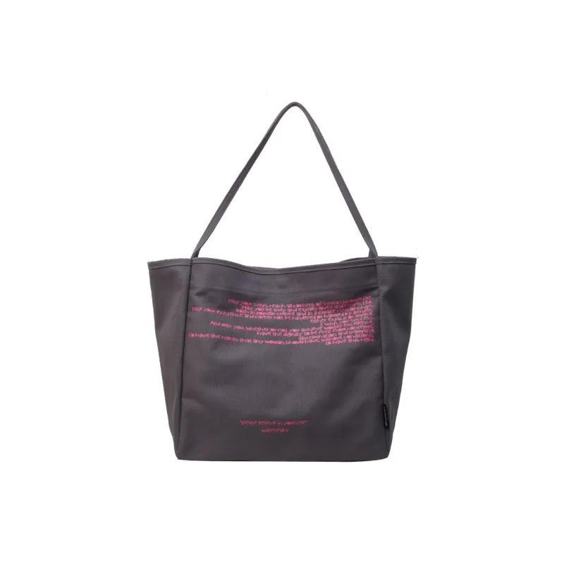 BALANG Canvas Canvas Bag Tote Tote Bag Commute Bag Shoulder Bag Regular Women's Ecru/Black/Khaki/Gray-3