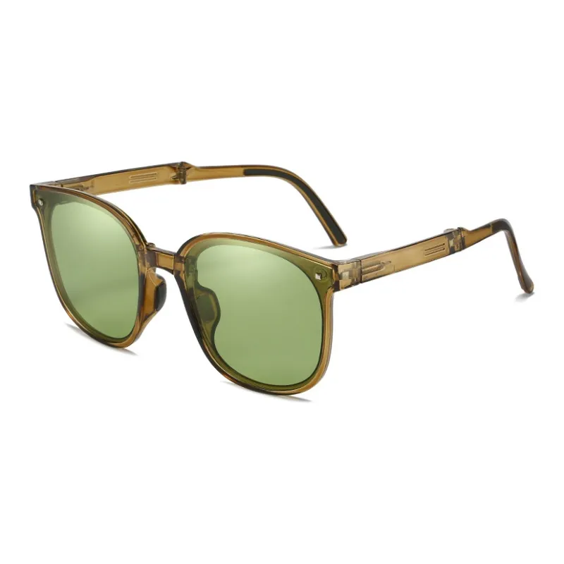 SOMAN PC Round Sunglasses Unisex-2