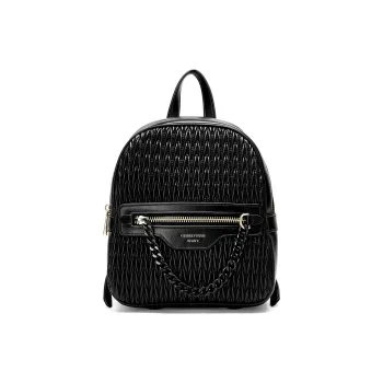 JOSINY PU Travel Bags Backpack Regular Women's Black/Ecru