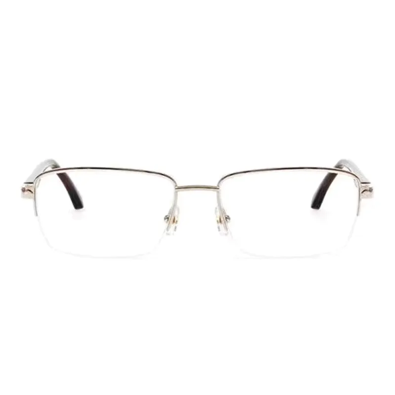 Maybach Buffalo Horn Irregular Shape Eyeglass Frames Men's Silver-1