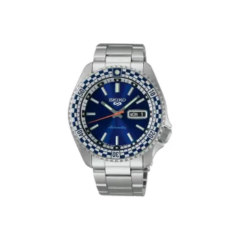 SEIKO Automatic Mechanical Movement Stainless Steel Strap Watch 46*42.5mm Unisex Blue Dial