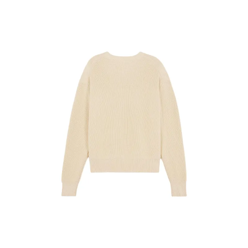 Maison Kitsune Fox Head Patch Knitted Jumper-1