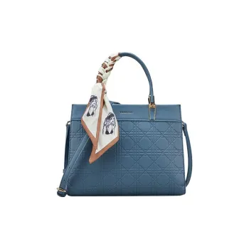 YEARCON PU Tote Bag, Shopping Bag, Shoulder Bag, Crossbody Bag, Handbag Tubas Women's Blue