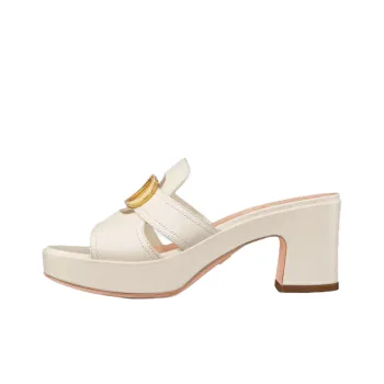 DIOR 30 Montaigne Slide Slippers Women's White