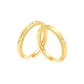 Heartbeat Couple Rings, Gold