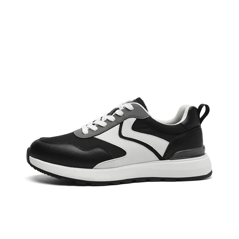 HLA Trendy Patchwork Abrasion Resistant Shoes For Comfortable Running And Height Increase Casual Style Men's-5