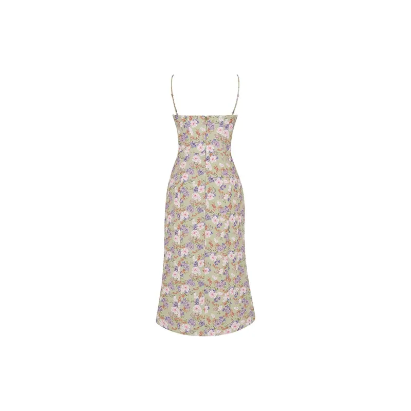 HOUSE OF CB Slip Dress Women's Peony Print-1