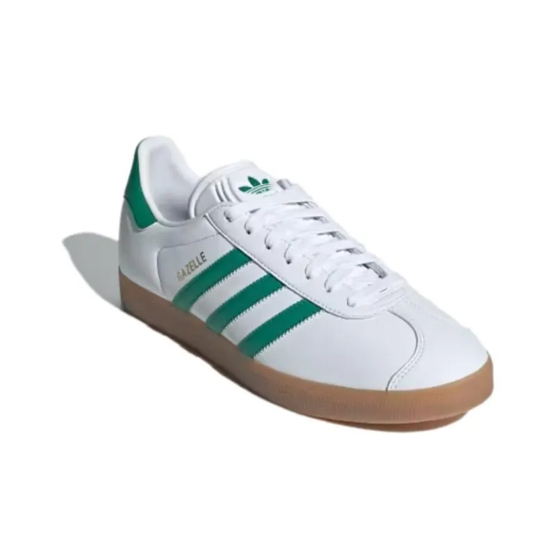Adidas Gazelle White Bold Green Gum-2
