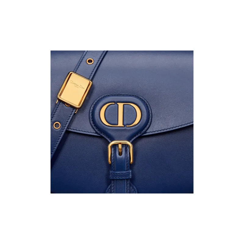 DIOR Bobby Smooth Finish Cow Leather Crossbody Bag Shoulder Bag Women's Royal Blue-5