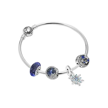 Pandora 925 Sterling Silver Bangle Set Women's
