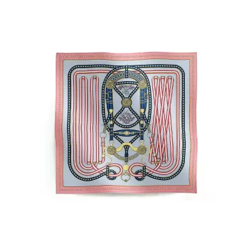 HERMES Silk Scarves Women's Pink