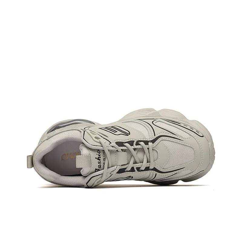 QIAONAI Low-Top Chunky Sneakers Women's-2