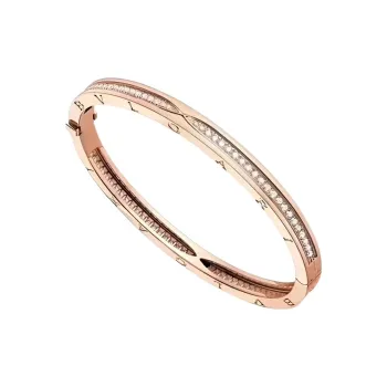 BVLGARI B.Zero1 Series 18K Rose Gold Bangles Women's Rose Gold