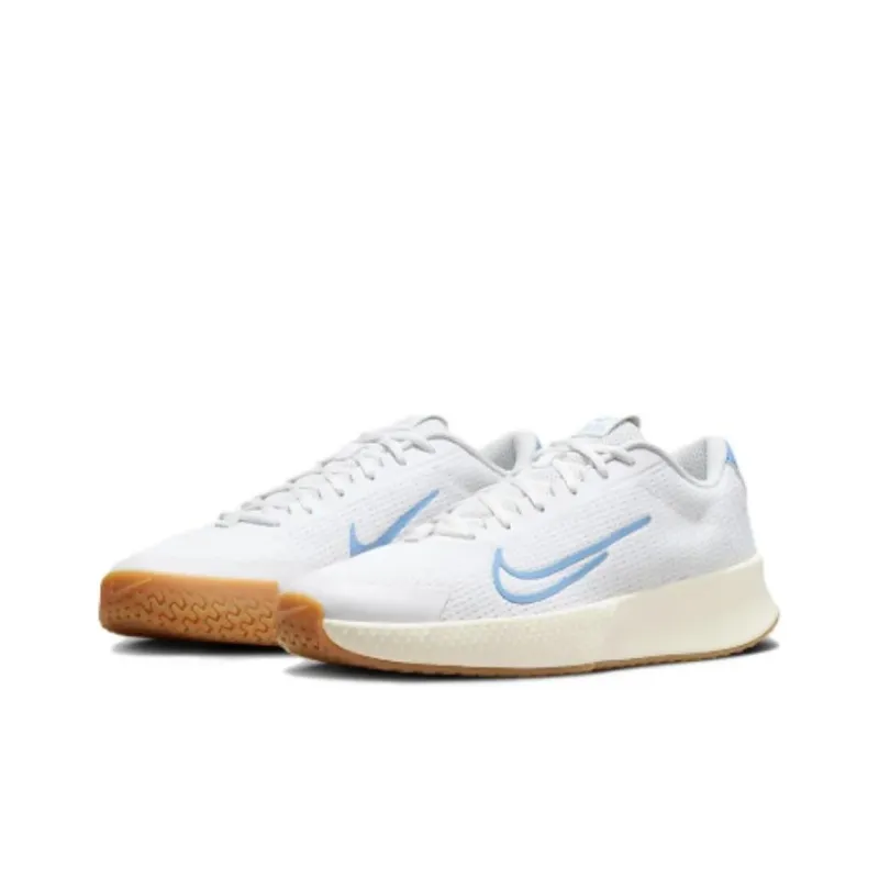 Nike Court Vapor Lite 2 Hc White Sail Gum Light Brown Light Blue-2