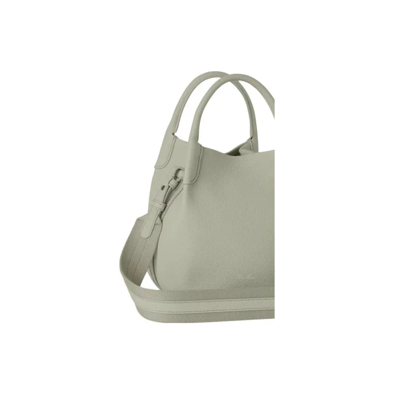 Loro Piana Calfskin Bucket Bag, Handbag, Shoulder Bag, Crossbody Bag Trumpets Women's Mustard Green-5