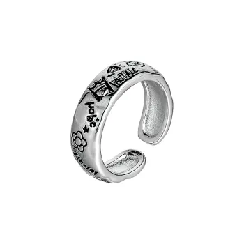 BLESSED BULLET Alloy Rings Men's