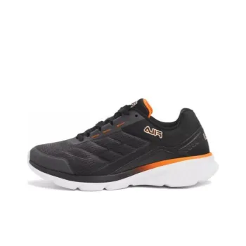FILA Core Calibra Durable Breathable Low-Top Running Shoes Men's Black Orange