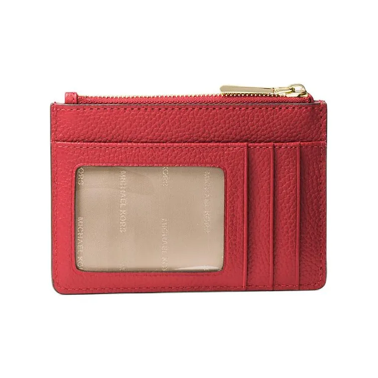 MICHAEL KORS Mercer Leather Coin Purses Wallets Small Size Women's Patent Red-1