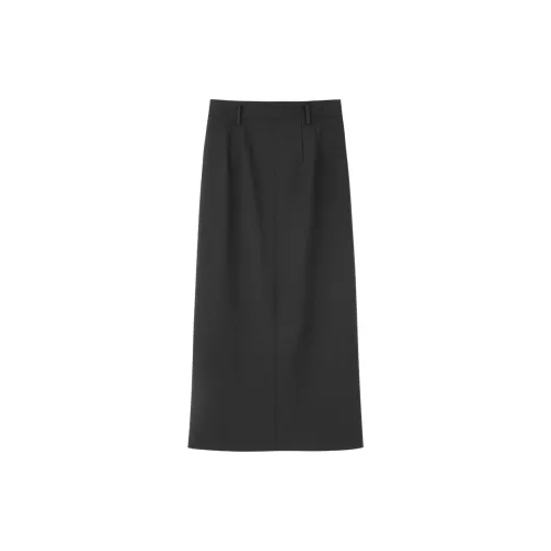 NINI WEST Casual Long Skirts Women's Black