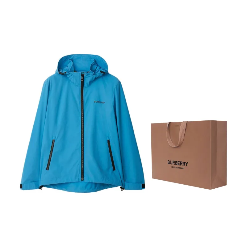 Burberry Jackets Coats Men's Hydrangea Blue-2