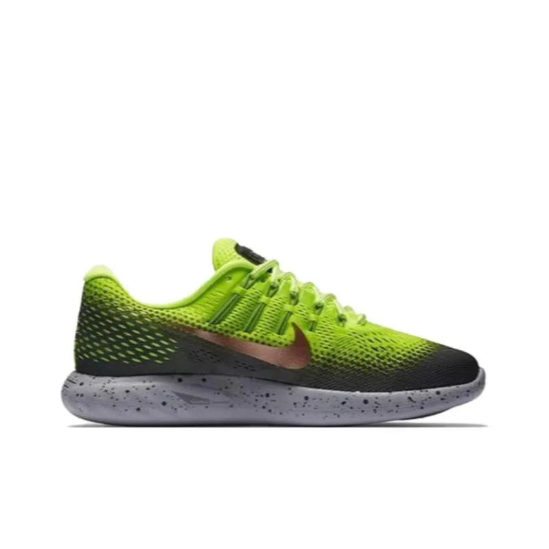 Nike Lunarglide 8 Durable Breathable Low Top Training Running Shoes Men's Green Black-1