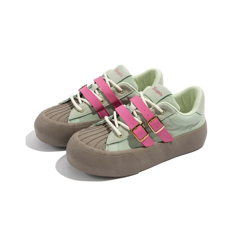 TUOPIN Anti-Slip And Wear-Resistant Height Increasing Low-Top Skateboard Shoes-2