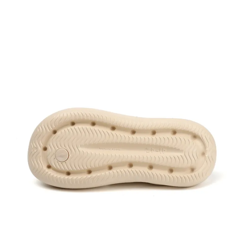CEKOOM Abrasion Resistant Flip Flops Unisex Beige-10