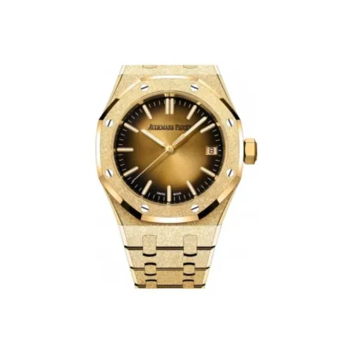 AUDEMARS PIGUET Automatic Mechanical Movement Women's Watch 37mm Gold Dial 18K Gold Watch Case 18K Gold Strap